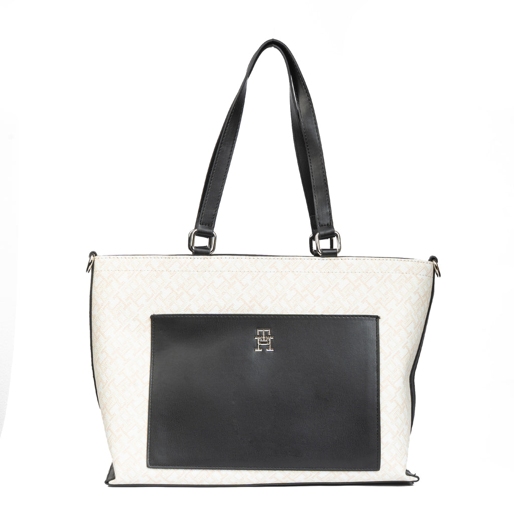 Tommy Hilfiger Monogram Jacquard Tote #TWB02