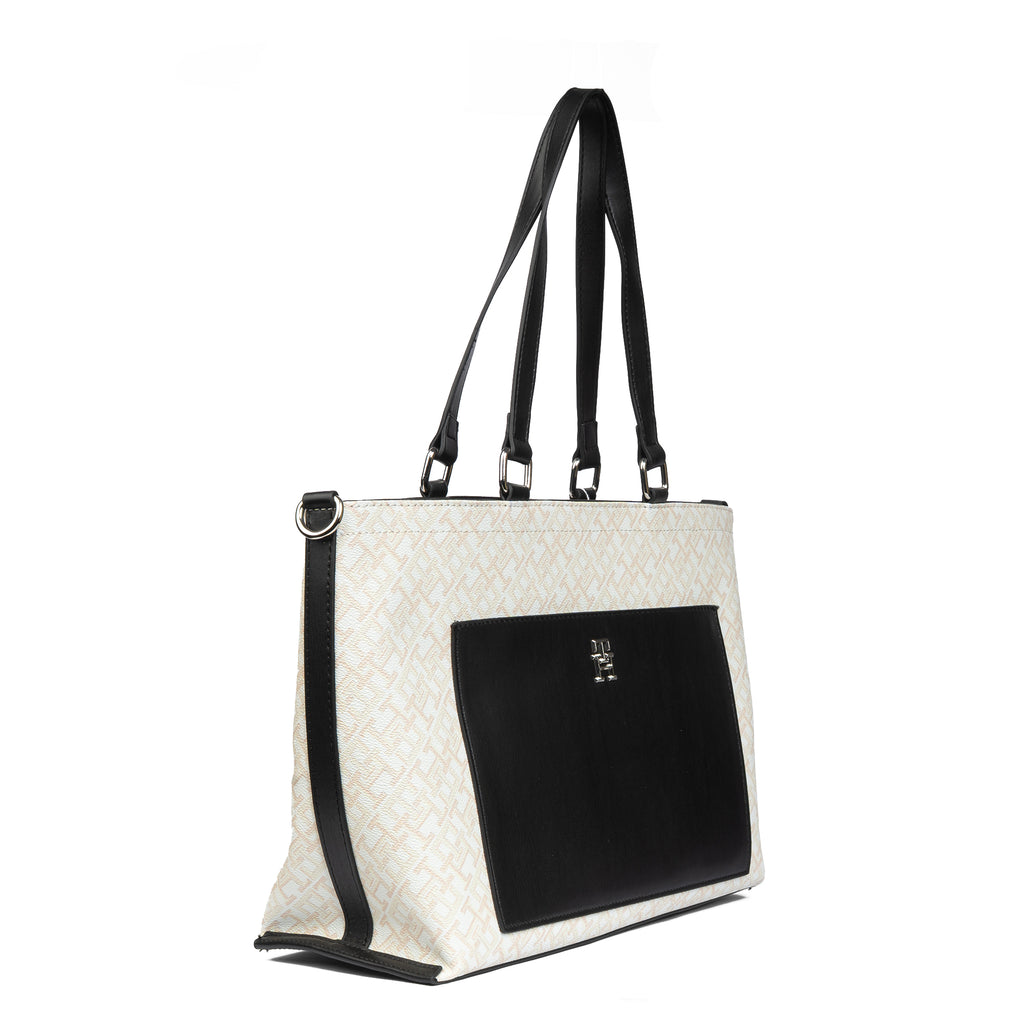 Tommy Hilfiger Monogram Jacquard Tote #TWB02