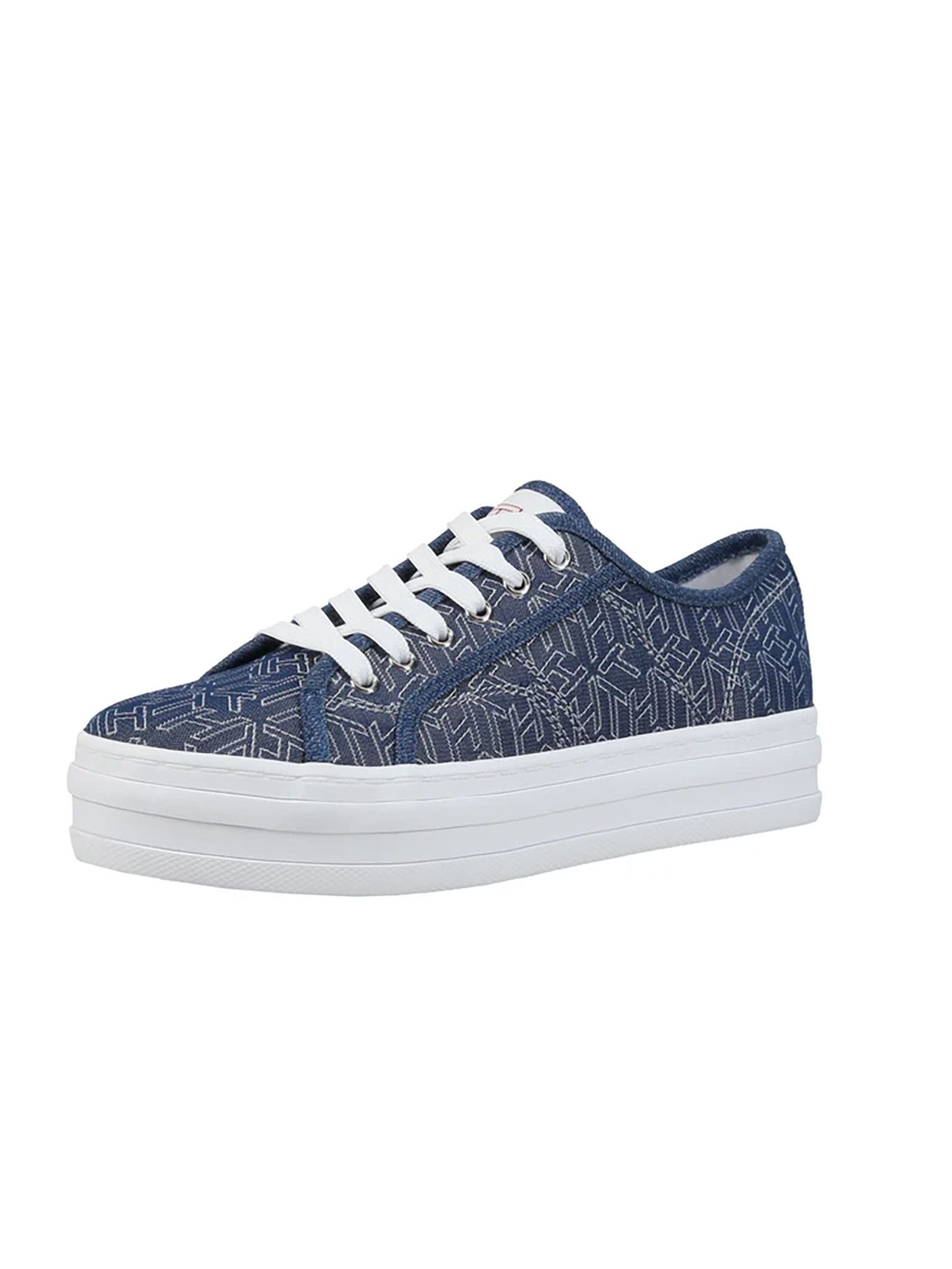 Tommy Hilfiger Canvas platform Sneakers Women #TWS03